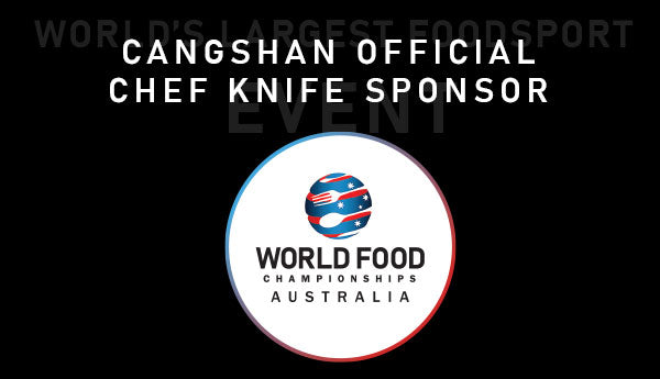 ‘Cangshan’ Knives slices, dices and chiffonade’s into the Food Sport Arena