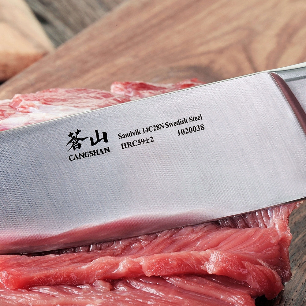 Cangshan TV2 Series 1020038 Swedish Sandvik 14C28N Steel Forged 20 cm Cook's Knife - Cangshan Cutlery Australia