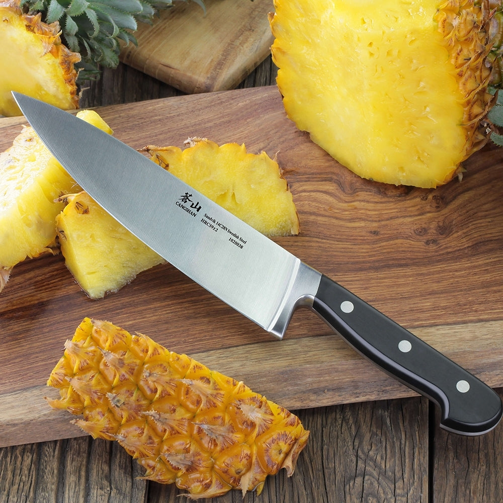 Cangshan TV2 Series 1020038 Swedish Sandvik 14C28N Steel Forged 20 cm Cook's Knife - Cangshan Cutlery Australia