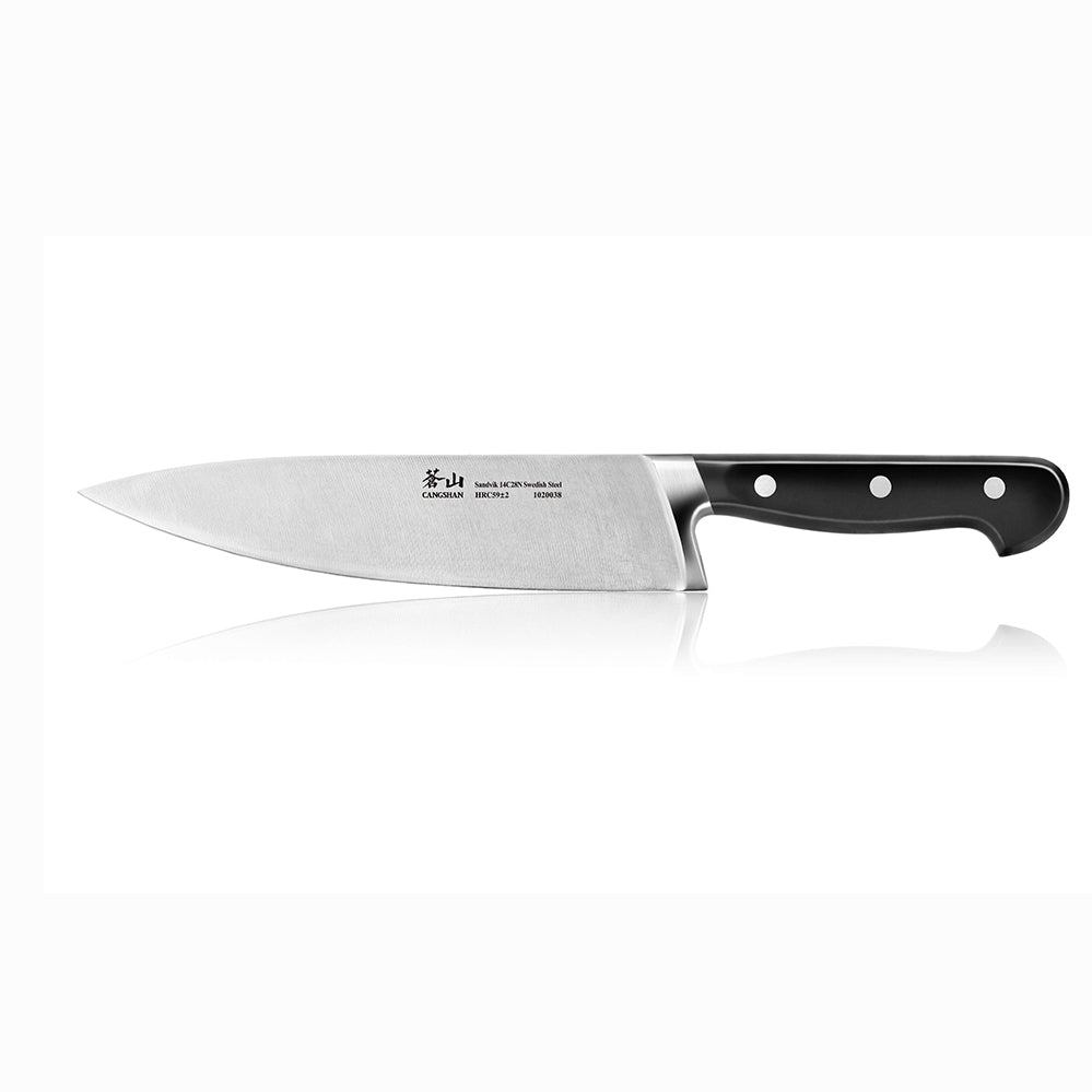 Cangshan TV2 Series 1020038 Swedish Sandvik 14C28N Steel Forged 20 cm Cook's Knife - Cangshan Cutlery Australia