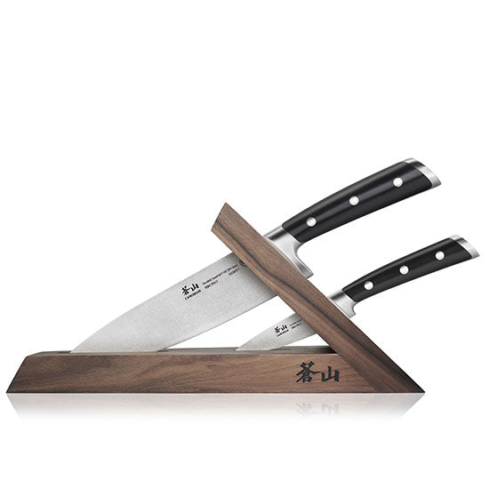 Cangshan TS Series 1021417 Swedish Sandvik 14C28N Steel Forged 3-Piece TAI Knife Block Set, Walnut - Cangshan Cutlery Australia