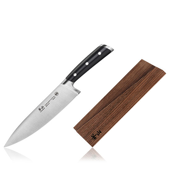 Cangshan TS Series Swedish Sandvik 14C28N Steel Forged 20 cm Cook's Knife And Wood Sheath Set - Cangshan Cutlery Australia