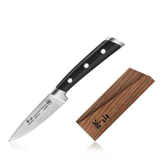 Cangshan TS Series 1020601 Swedish Sandvik 14C28N Steel Forged 9 cm Paring Knife And Wood Sheath Set - Cangshan Cutlery Australia