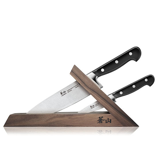 Cangshan TV2 Series 1021585 Swedish Sandvik 14C28N Steel Forged 3-Piece TAI Knife Block Set, Walnut - Cangshan Cutlery Australia