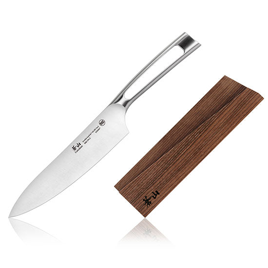 Cangshan TN1 Series Swedish Sandvik 14C28N Steel Forged 20 cm Cook's Knife And Wood Sheath Set - Cangshan Cutlery Australia