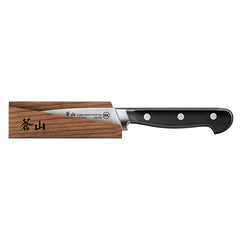 Cangshan TV2 Series Swedish Sandvik 14C28N Steel Forged 9 cm Paring Knife And Wood Sheath Set - Cangshan Cutlery Australia