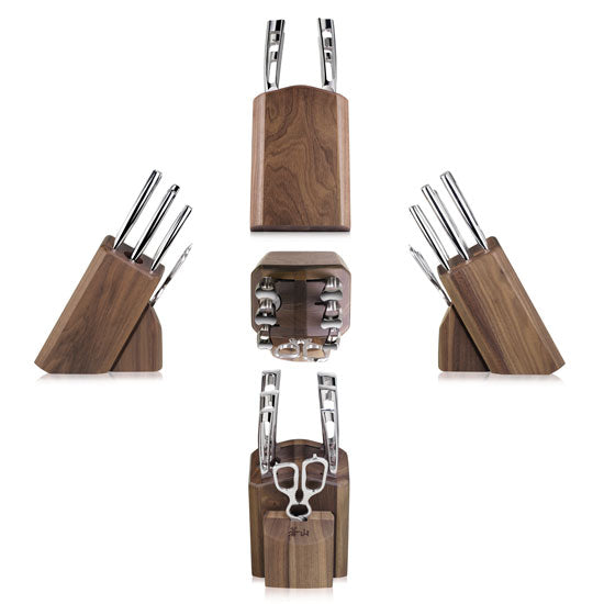 Cangshan TN1 Series 1021950 Swedish Sandvik 14C28N Steel Forged 8-Piece Knife Block Set, Walnut - Cangshan Cutlery Australia