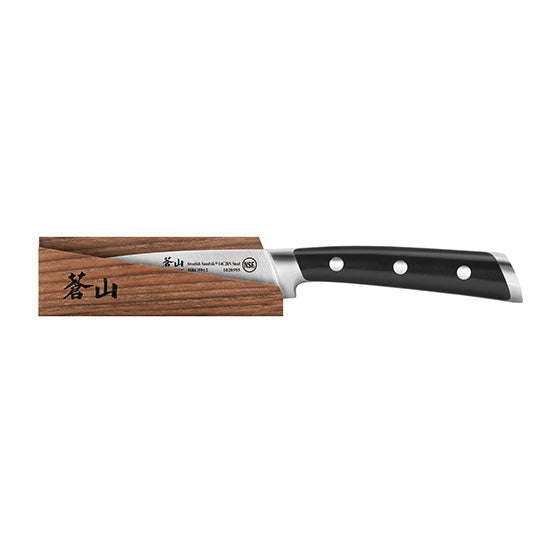 Cangshan TS Series 1020601 Swedish Sandvik 14C28N Steel Forged 9 cm Paring Knife And Wood Sheath Set - Cangshan Cutlery Australia
