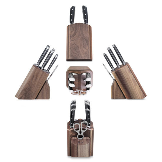Cangshan TS Series 1020878 Swedish Sandvik 14C28N Steel Forged 8-Piece Knife Block Set, Walnut - Cangshan Cutlery Australia