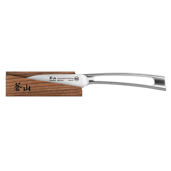 Cangshan TN1 Series Swedish Sandvik 14C28N Steel Forged 9 cm Paring Knife And Wood Sheath Set - Cangshan Cutlery Australia