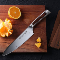 Cangshan TN1 Series Swedish Sandvik 14C28N Steel Forged 20 cm Cook's Knife And Wood Sheath Set - Cangshan Cutlery Australia