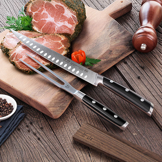 Cangshan TS Series 1020496 Swedish Sandvik 14C28N Steel Forged 2-Piece Carving Set - Cangshan Cutlery Australia