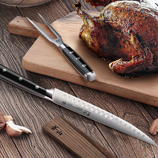 Cangshan TS Series 1020496 Swedish Sandvik 14C28N Steel Forged 2-Piece Carving Set - Cangshan Cutlery Australia