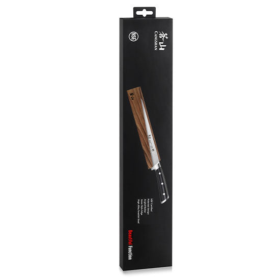 Cangshan TS Series 1020649 Swedish Sandvik 14C28N Steel Forged 26 cm Bread Knife And Wood Sheath Set - Cangshan Cutlery Australia