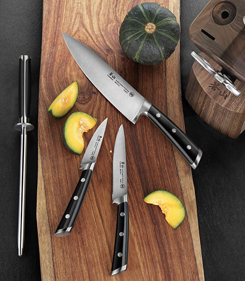 Cangshan TS Series 1020878 Swedish Sandvik 14C28N Steel Forged 8-Piece Knife Block Set, Walnut - Cangshan Cutlery Australia