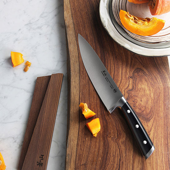 Cangshan TS Series Swedish Sandvik 14C28N Steel Forged 20 cm Cook's Knife And Wood Sheath Set - Cangshan Cutlery Australia