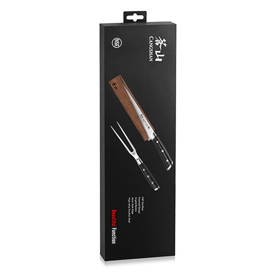 Cangshan TS Series 1020496 Swedish Sandvik 14C28N Steel Forged 2-Piece Carving Set - Cangshan Cutlery Australia