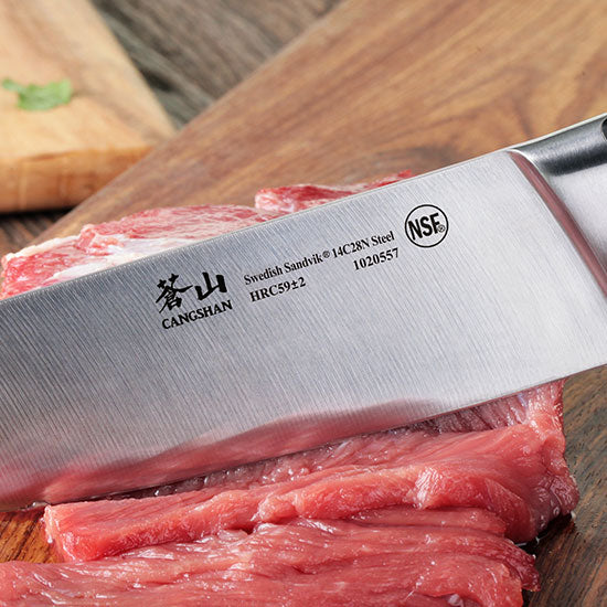 Cangshan TS Series Swedish Sandvik 14C28N Steel Forged 3-Piece Starter Knife Set With Wood Sheaths - Cangshan Cutlery Australia